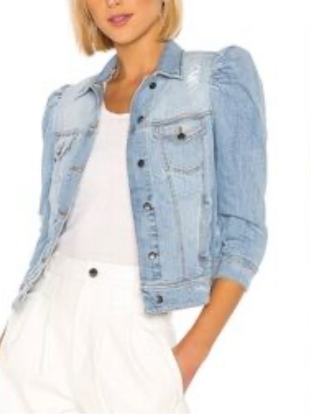 Retrofete Ada Jacket In Light Blue Stone